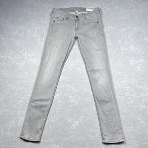 Rag & Bones Jeans Womens 26 Gray The Dre Skinny Mid Rise Casual Denim Inseam 29”